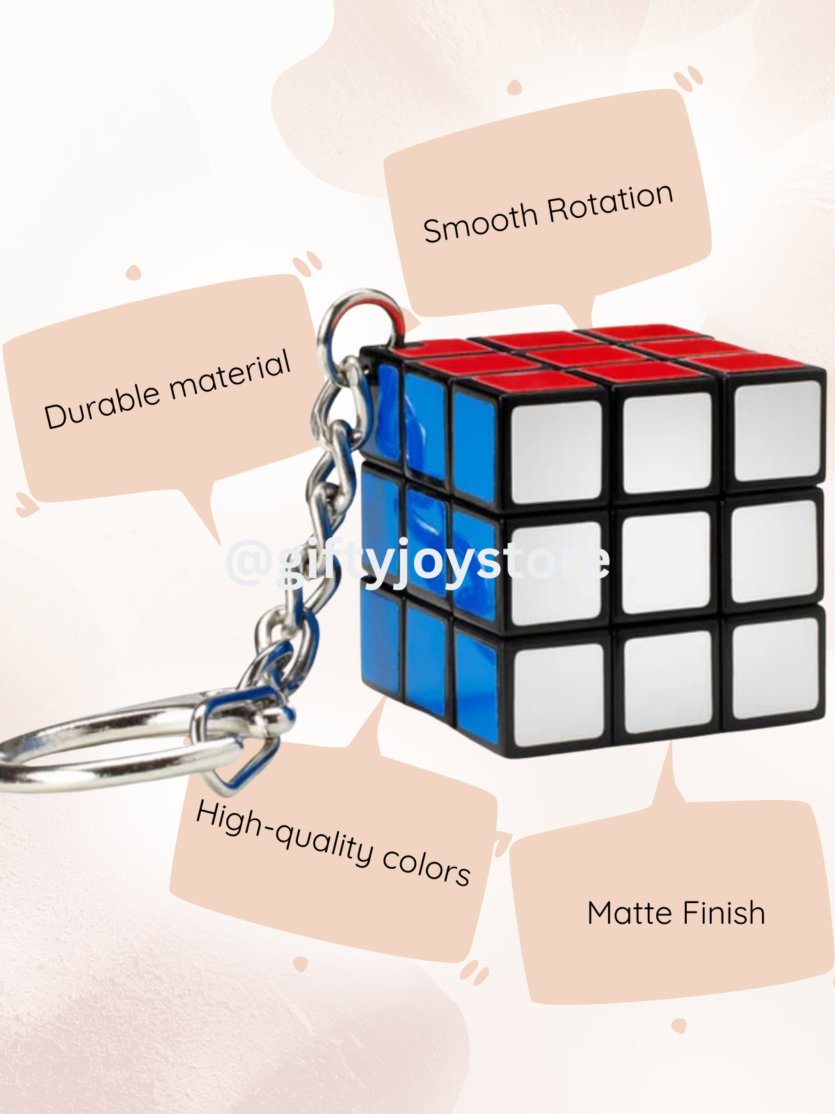 Mini 3x3 Rubik’s Cube Keychain – The Ultimate Portable Brain Teaser