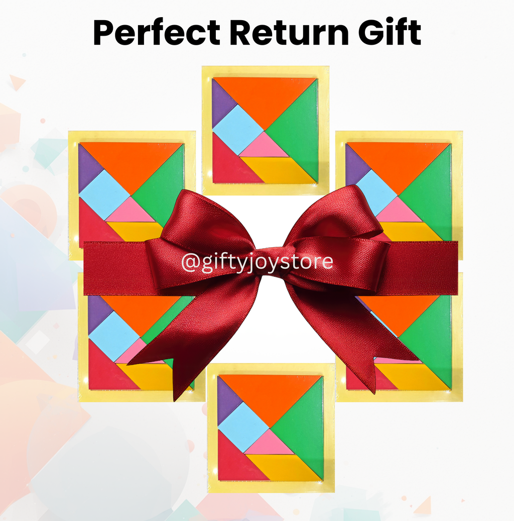 Classic Wooden tangram puzzle - Ideal gift and return gift for children below 7 years