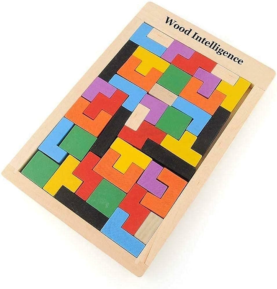 Wooden intelligence puzzle - Pack of 5