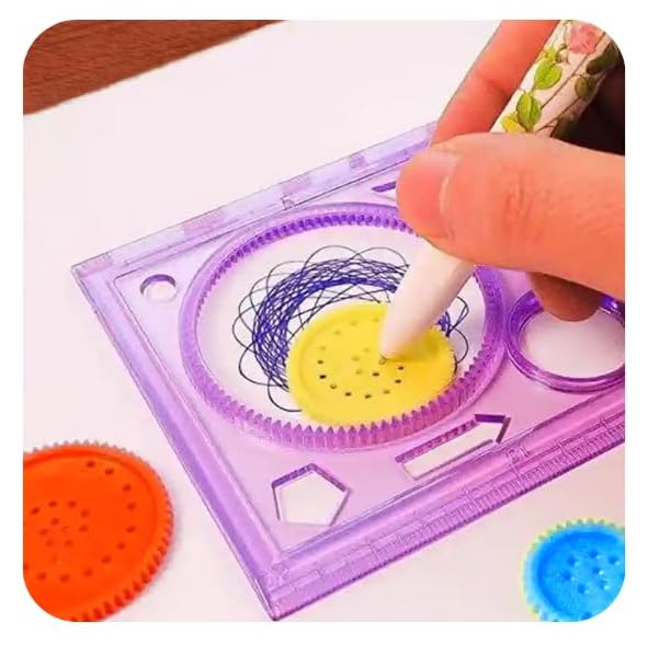 Geometric Spirograph Design Ruler Multipack – Creative Drawing & Drafting Tool for Kids