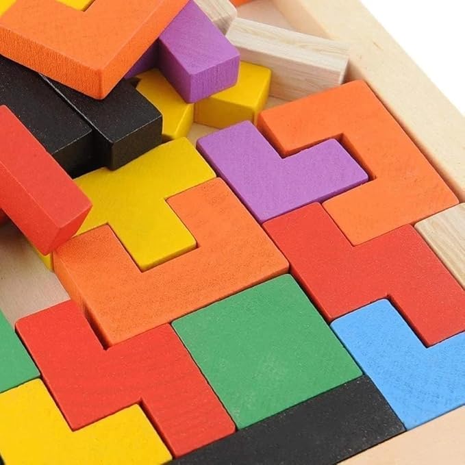 3D Wood Intelligence Puzzle – Montessori-Style Brain Teaser & Logic Game