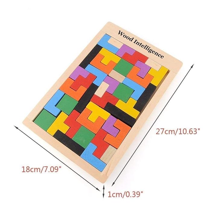 3D Wood Intelligence Puzzle – Montessori-Style Brain Teaser & Logic Game