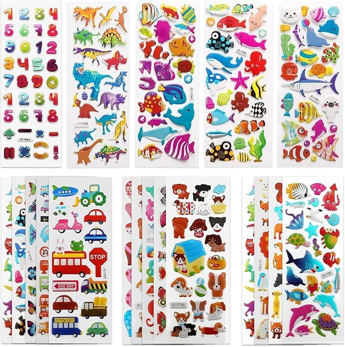 Premium Sticker Sheets – Perfect DIY Art & Craft Return Gifts for All Themes