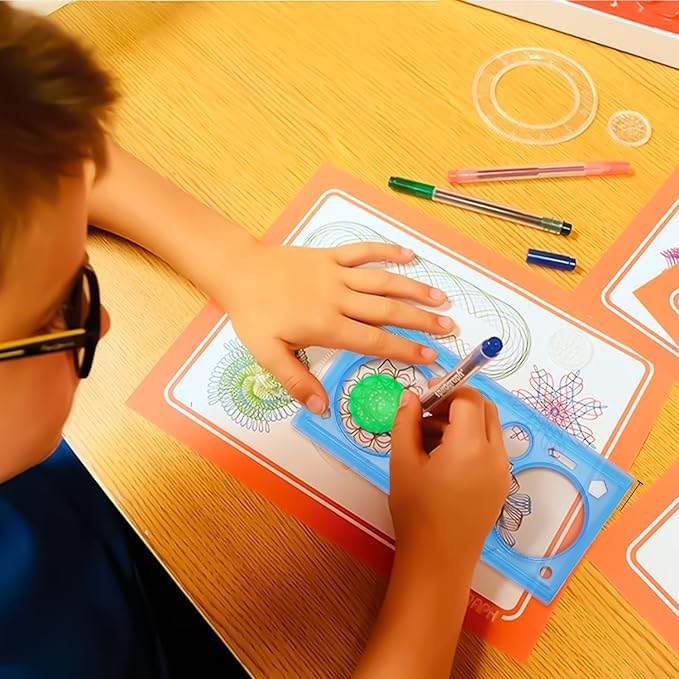 Geometric Spirograph Design Ruler Multipack – Creative Drawing & Drafting Tool for Kids