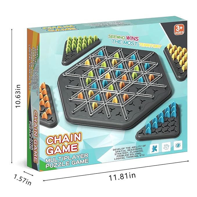Triangle chess for Ages 7+ - Perfect for Gifting and return gifts