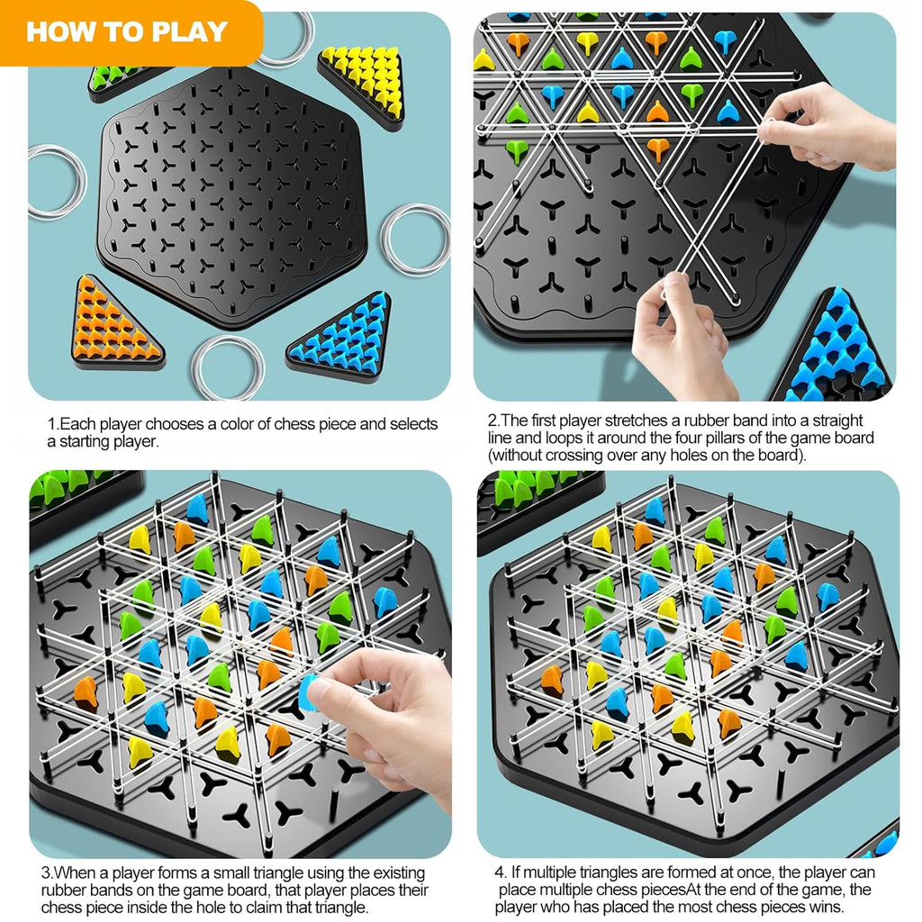 Triangle chess for Ages 7+ - Perfect for Gifting and return gifts