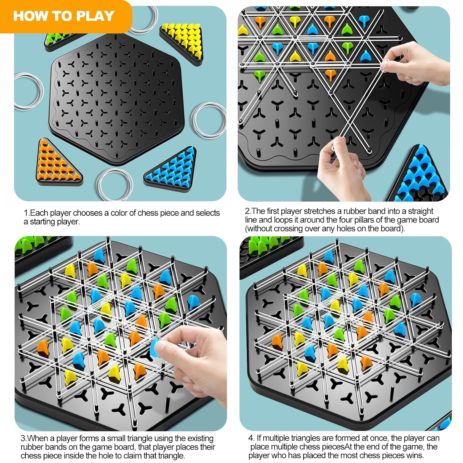 Triangle chess for Ages 7+ - Perfect for Gifting and return gifts