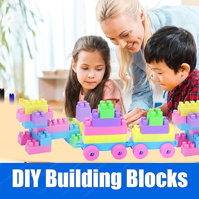 GiftyJoy Jumbo Building Blocks (50 Pack) – Durable, Safe & Educational Construction Set