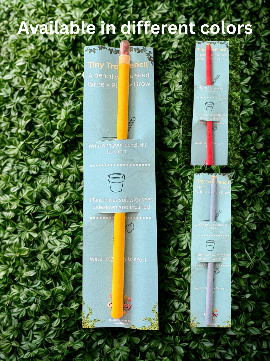 Giftyjoy Plantable Seed Pencils  – The Pencil That Grows Into A Plant!