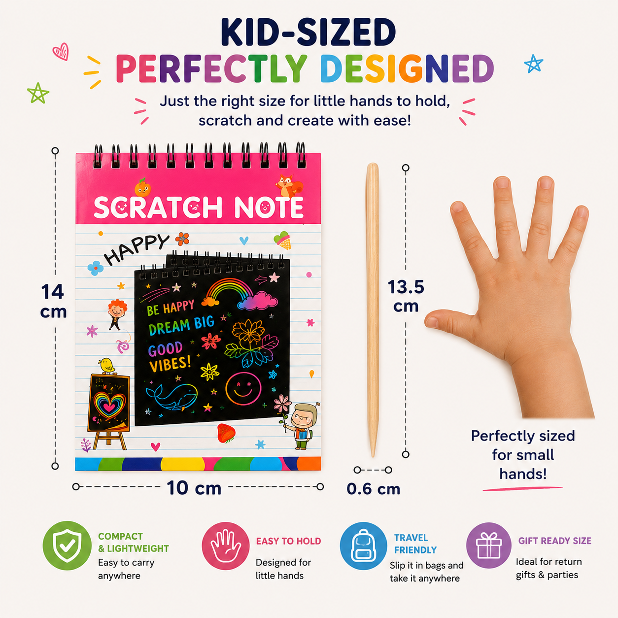 Scratch & Shine Scratch Art Return Gift Pack for Kids
