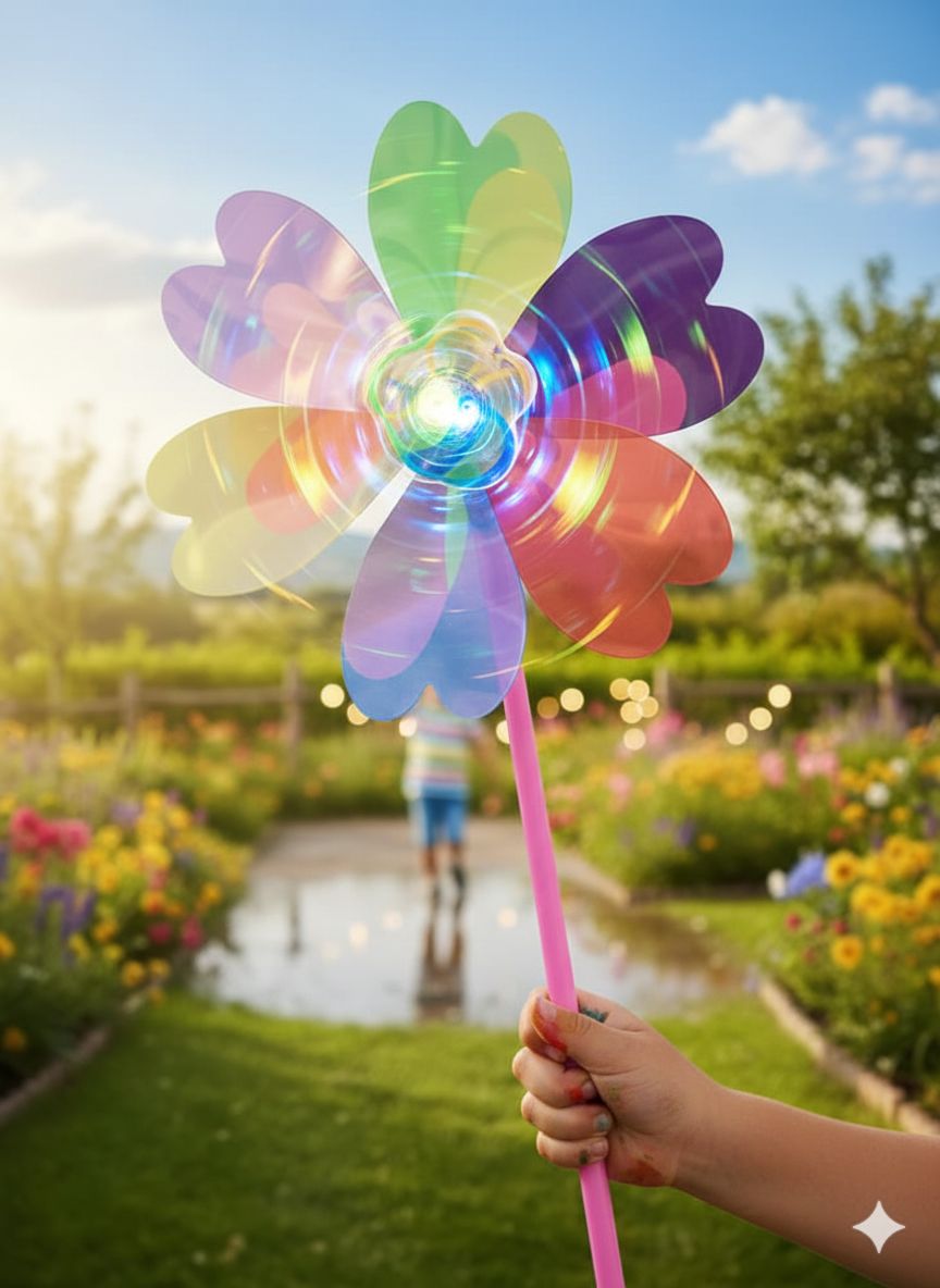 Childrens Wind mill toy Pack of 10