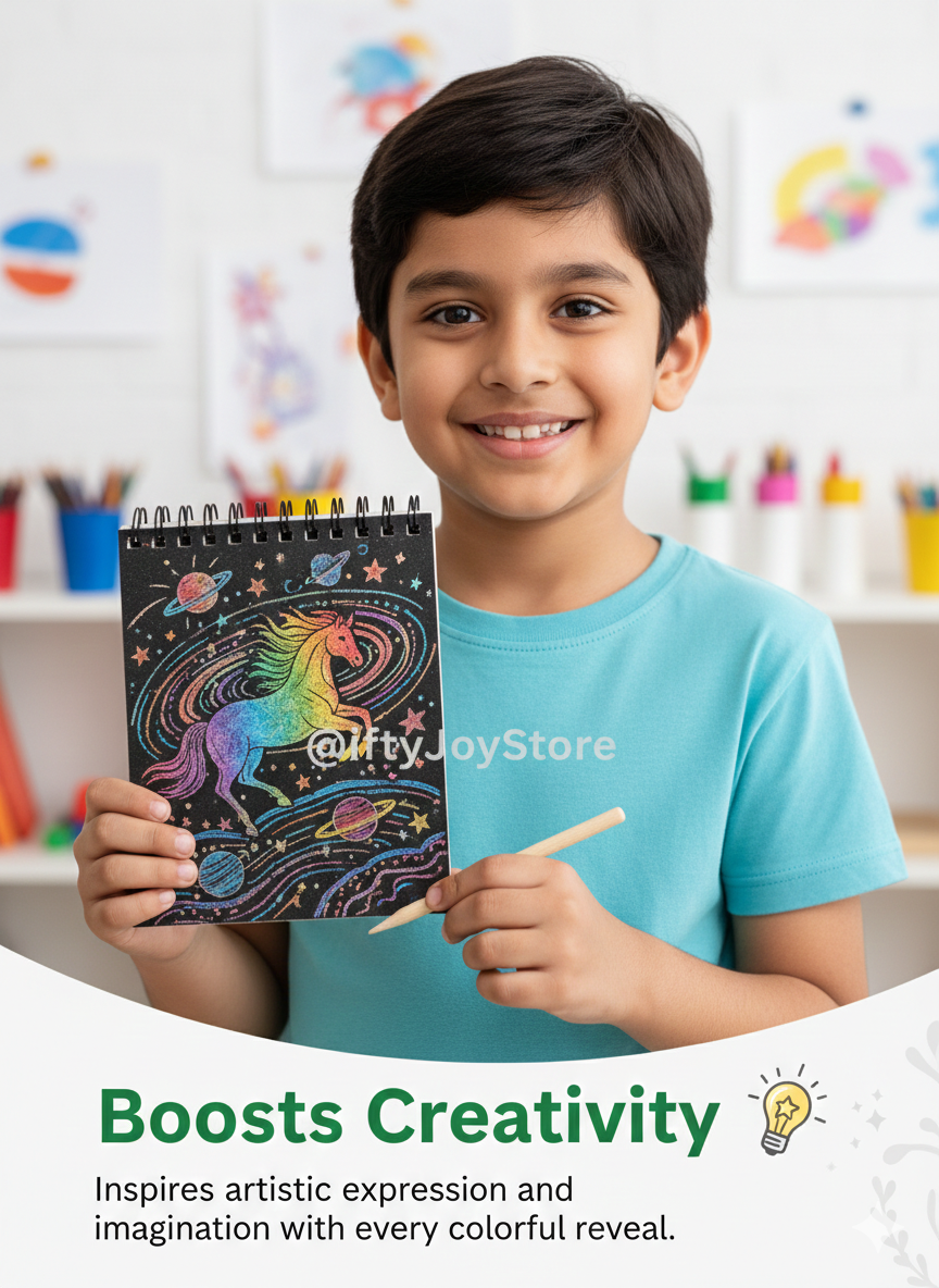Scratch & Shine Scratch Art Return Gift Pack for Kids