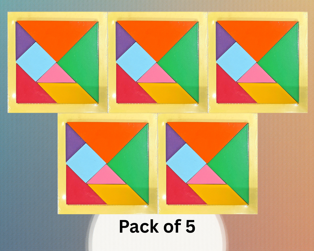 Classic Wooden tangram puzzle - Ideal gift and return gift for children below 7 years