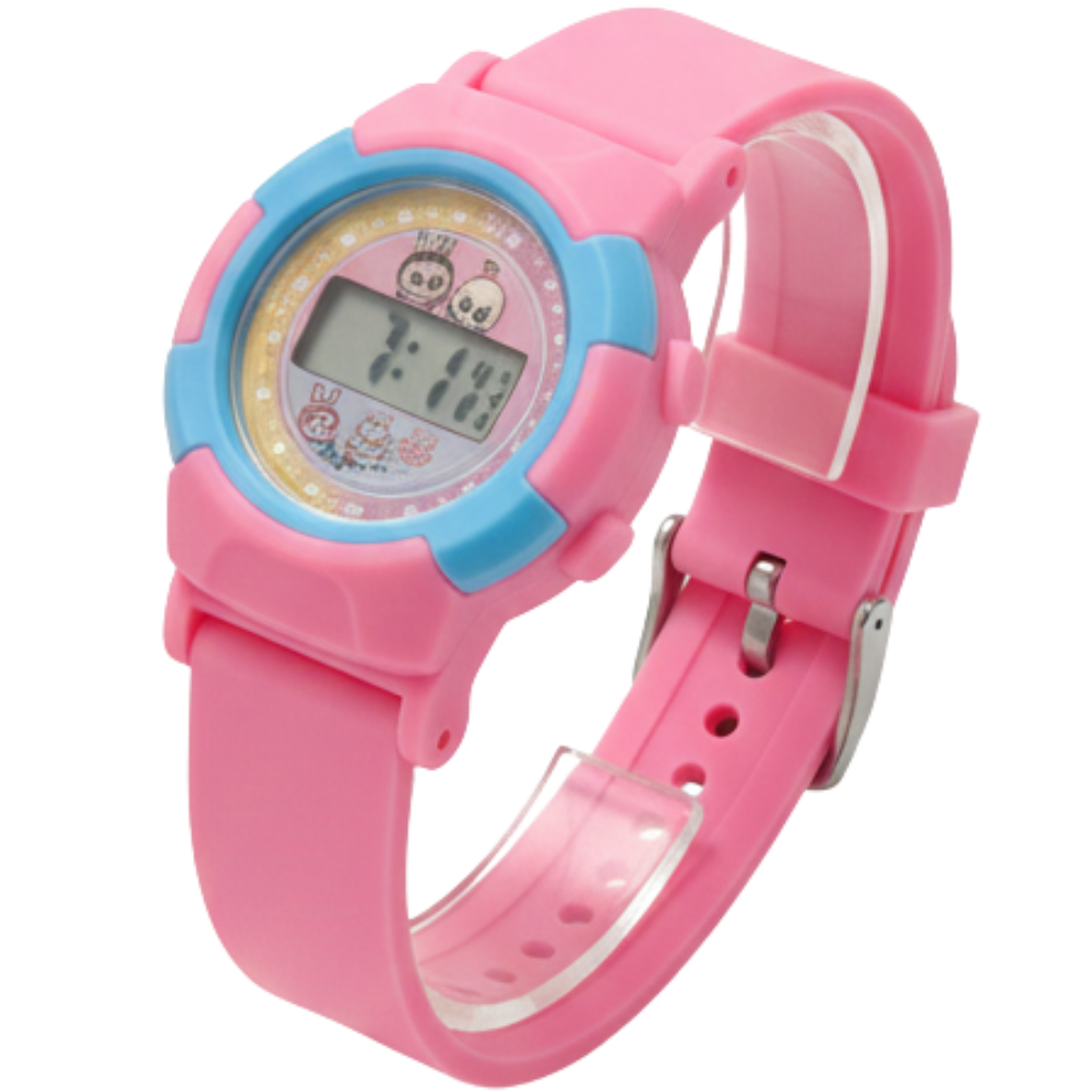 Kids Digital Watch with Soft Silicone Strap – Labubu Character Design