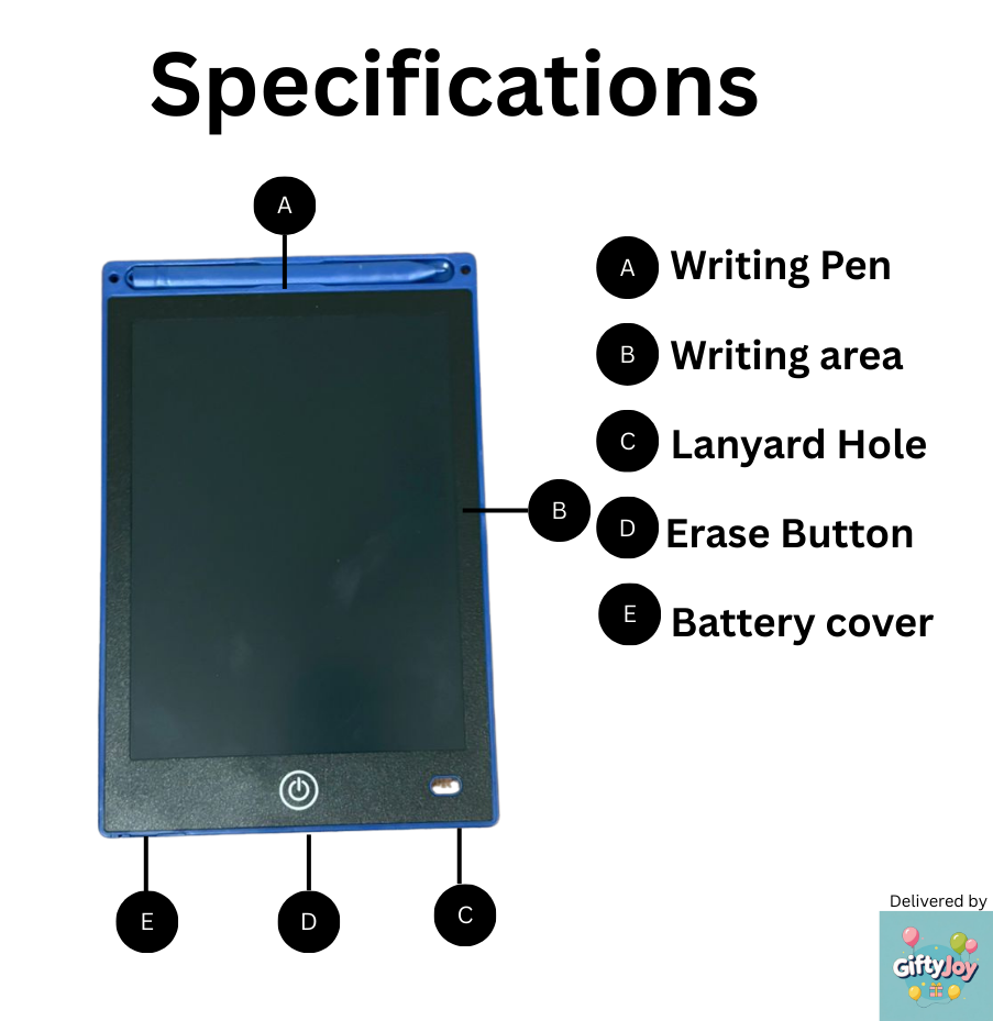 LCD Tablet Gift for Kids: Mess free writing